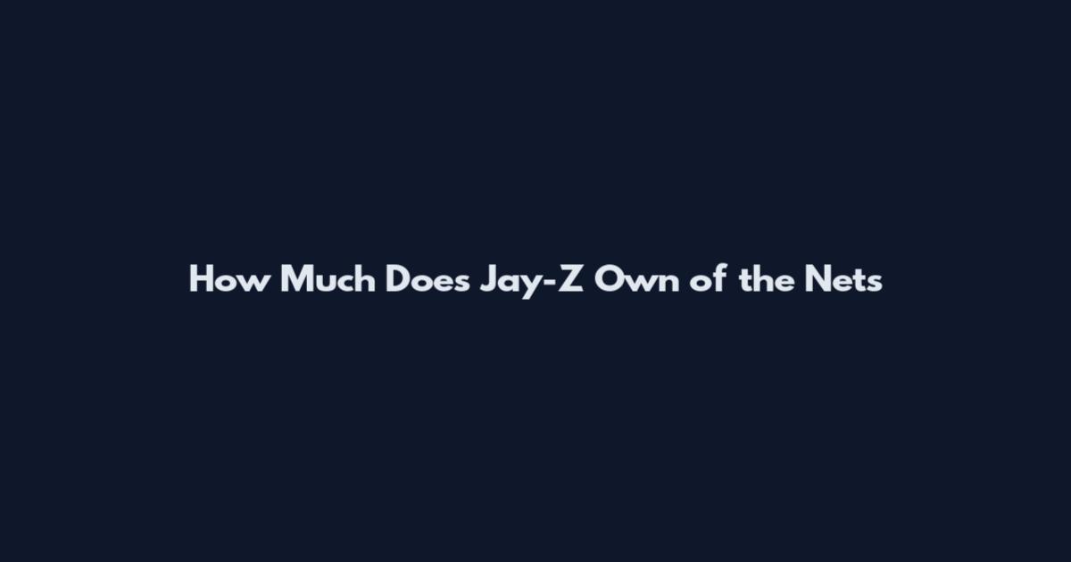 How Much Does Jay-Z Own of the Nets