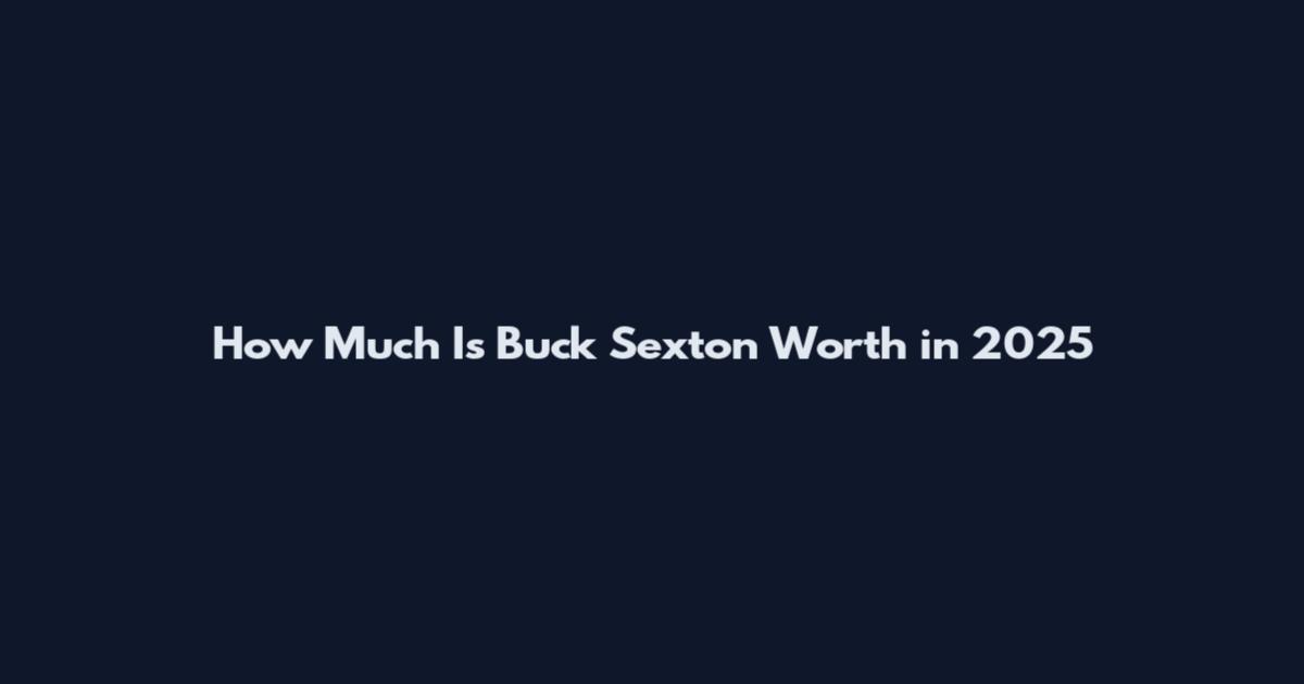 How Much Is Buck Sexton Worth in 2025