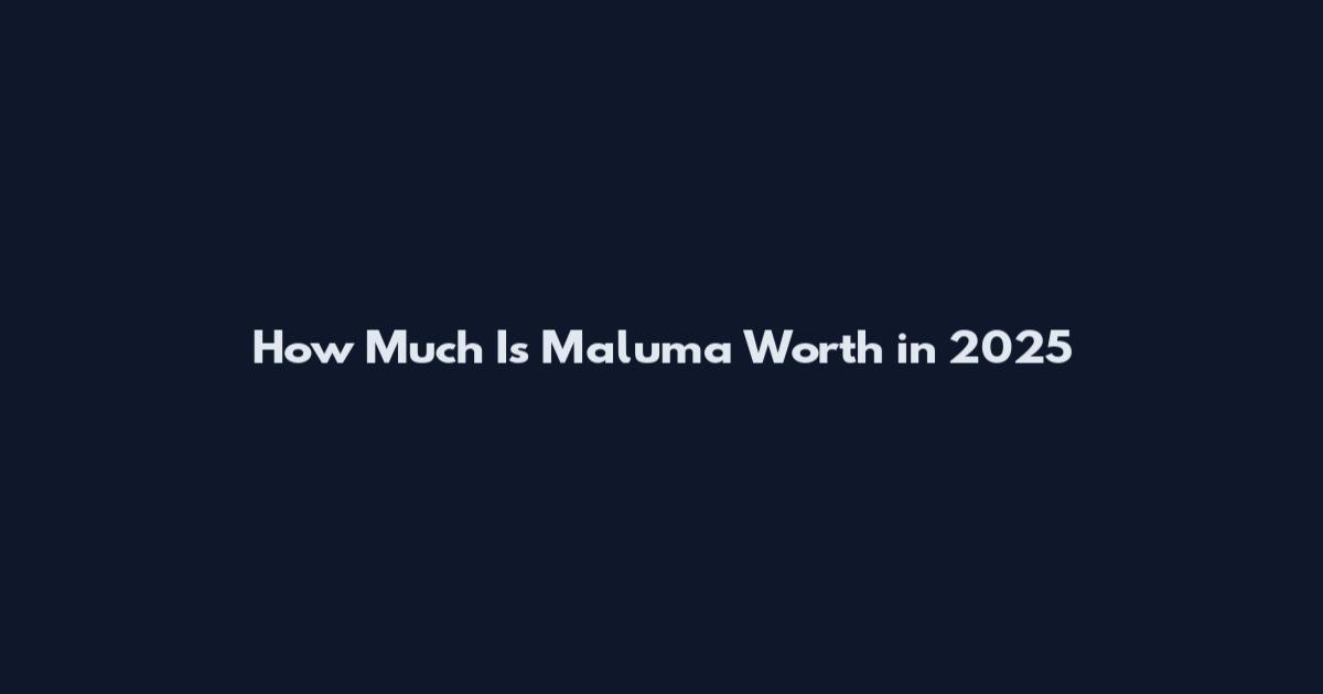How Much Is Maluma Worth in 2025
