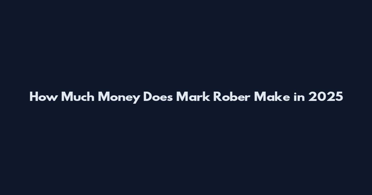 How Much Money Does Mark Rober Make in 2025