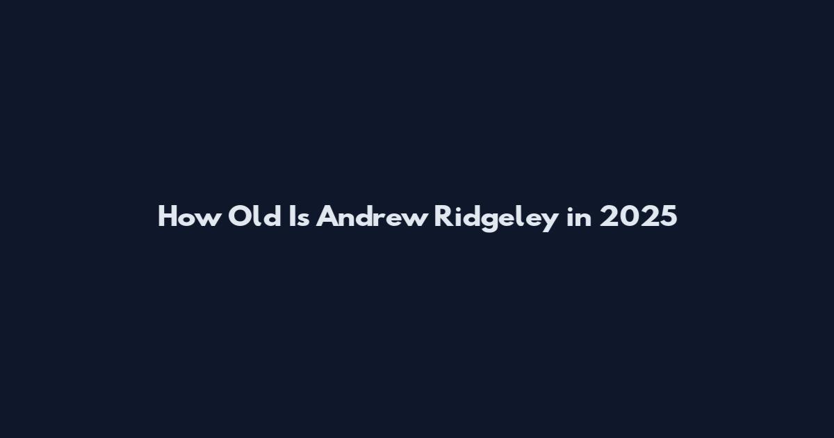 How Old Is Andrew Ridgeley in 2025