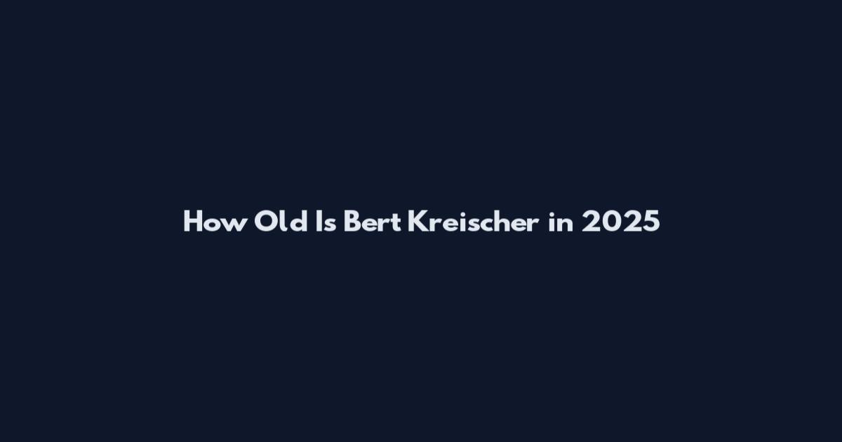 How Old Is Bert Kreischer in 2025
