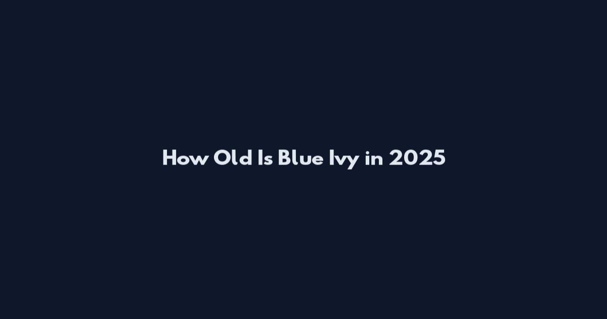 How Old Is Blue Ivy in 2025