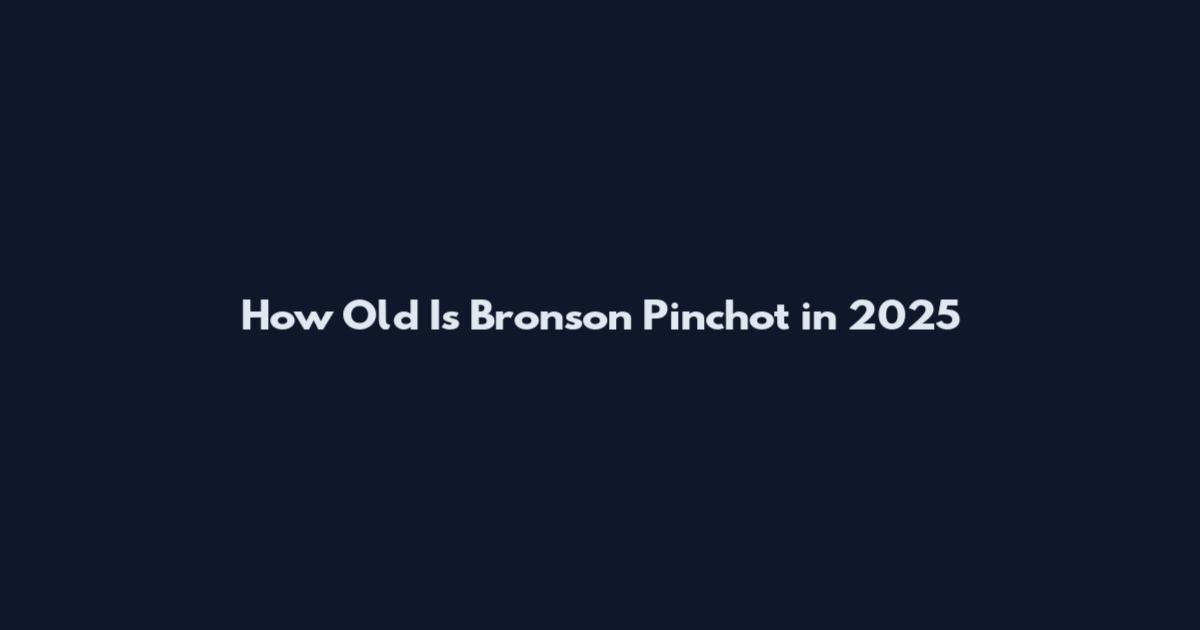 How Old Is Bronson Pinchot in 2025