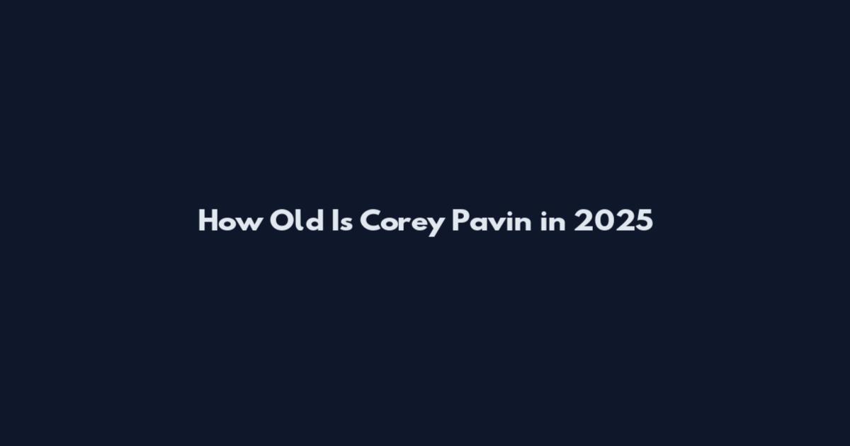 How Old Is Corey Pavin in 2025