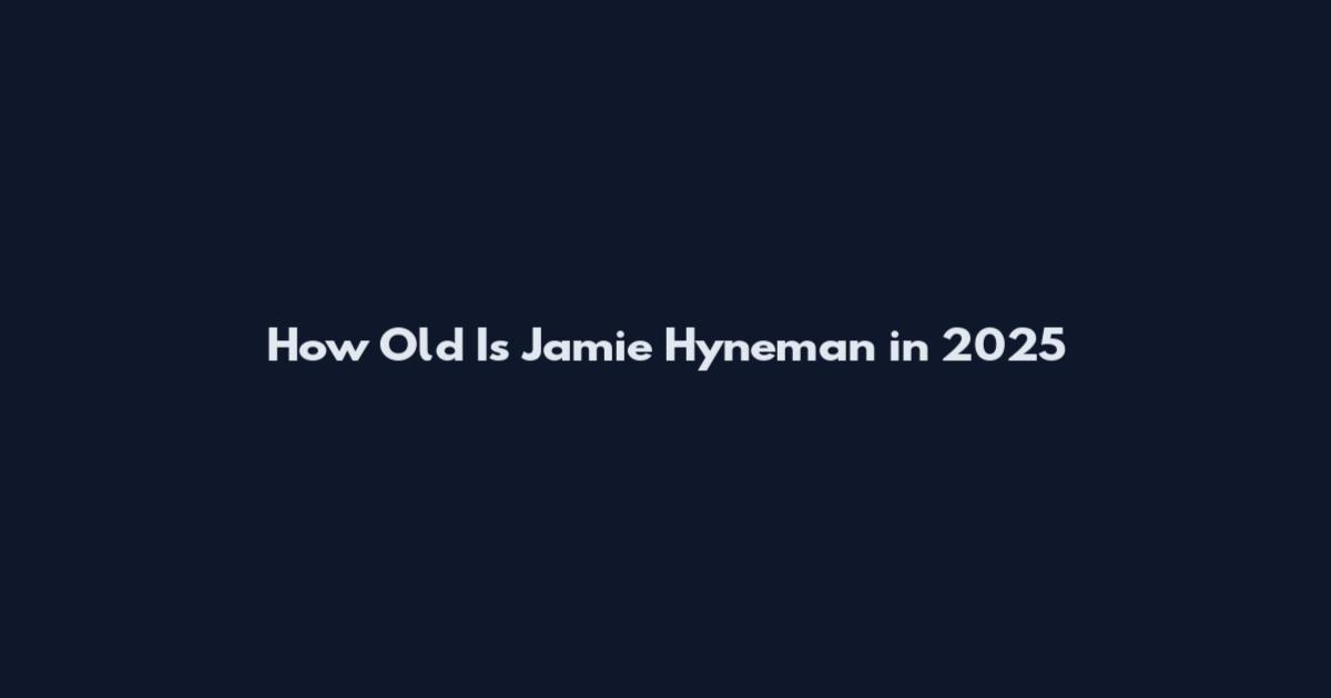 How Old Is Jamie Hyneman in 2025