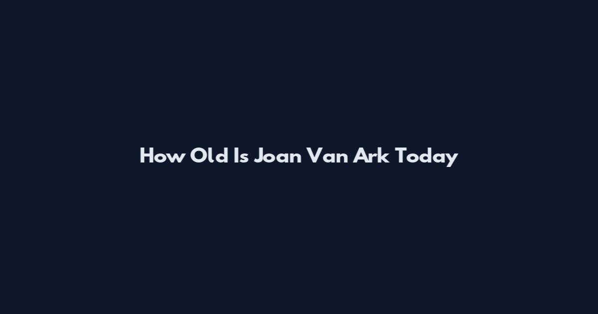 How Old Is Joan Van Ark Today