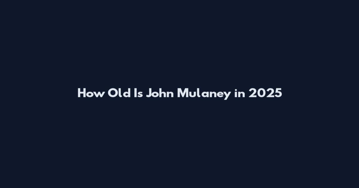 How Old Is John Mulaney in 2025