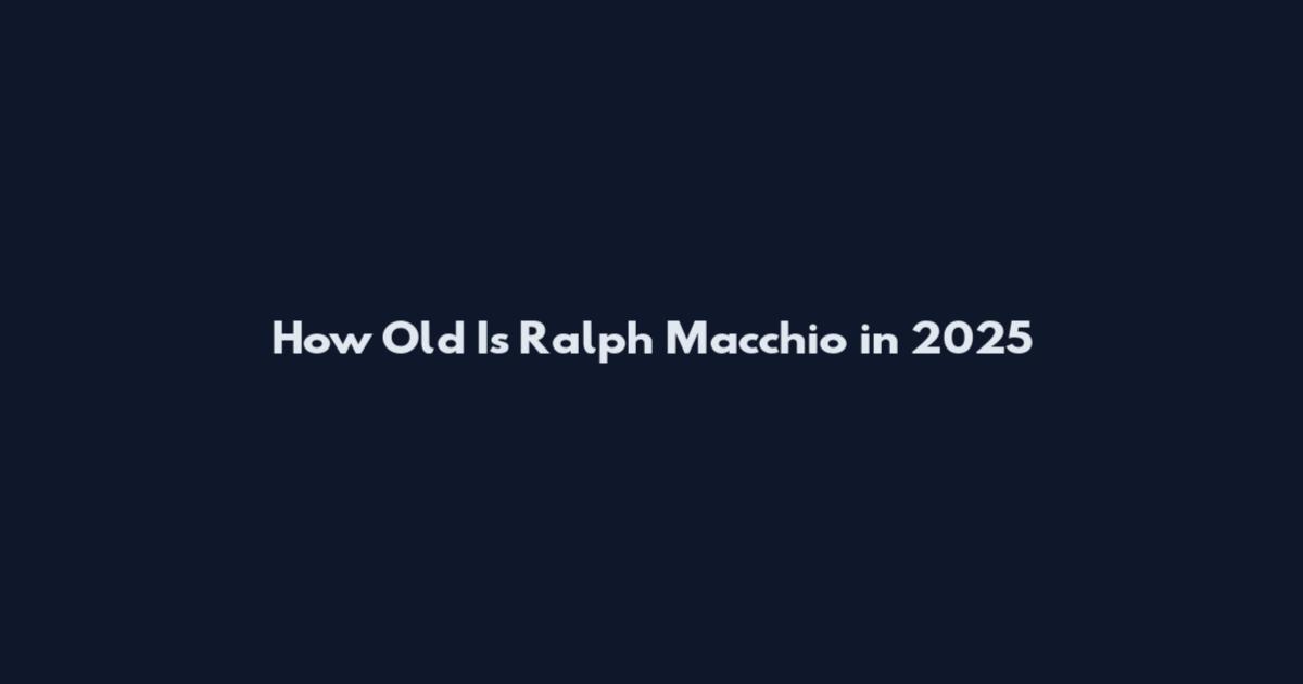 How Old Is Ralph Macchio in 2025