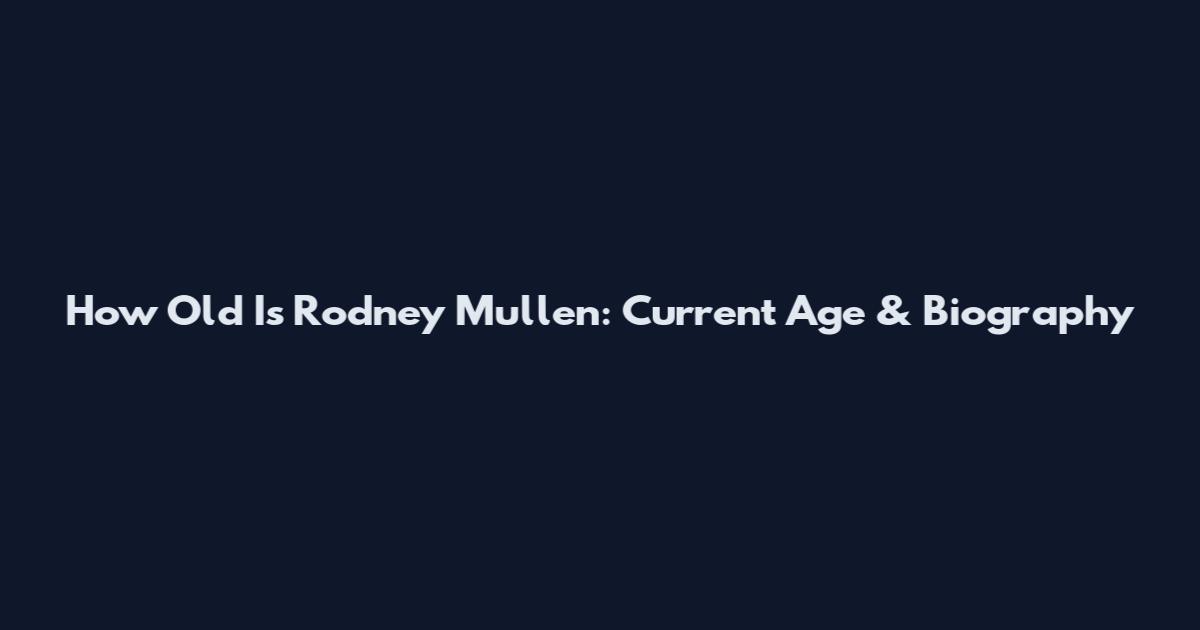 How Old Is Rodney Mullen: Current Age & Biography