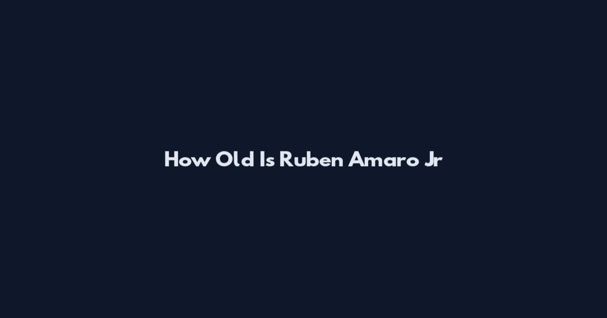How Old Is Ruben Amaro Jr