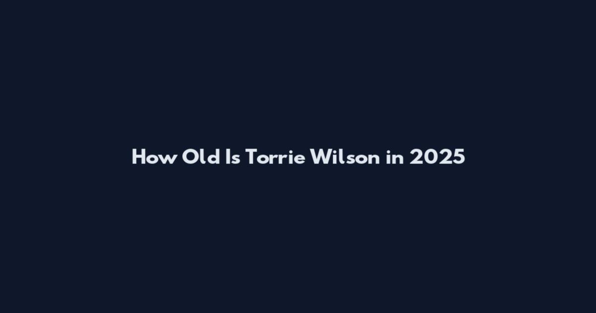 How Old Is Torrie Wilson in 2025
