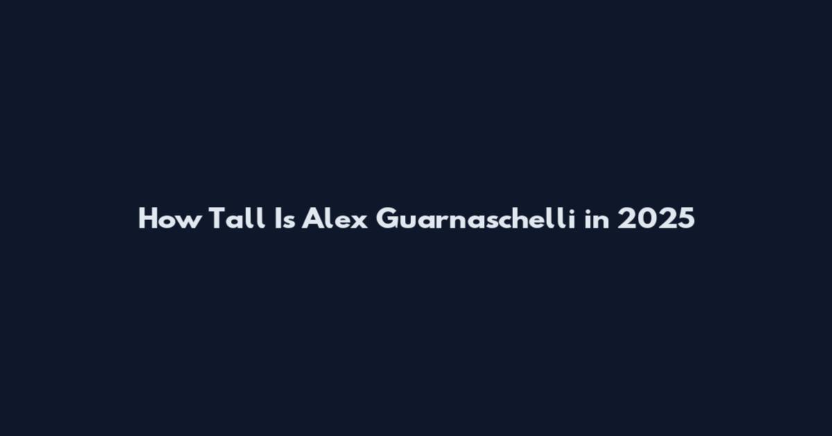 How Tall Is Alex Guarnaschelli in 2025