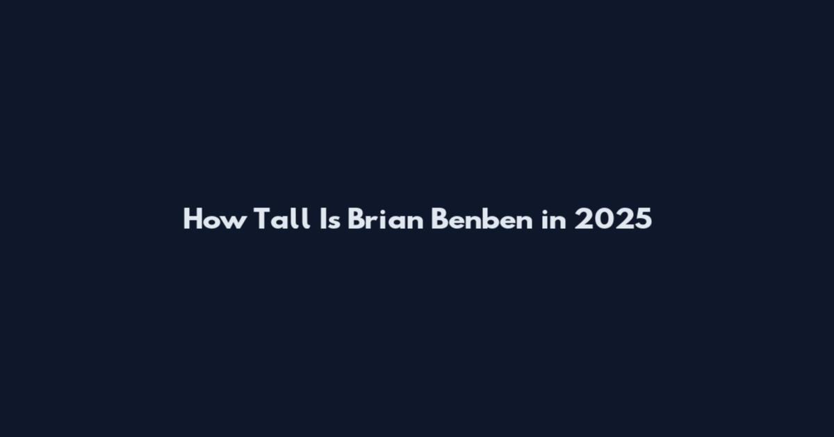 How Tall Is Brian Benben in 2025