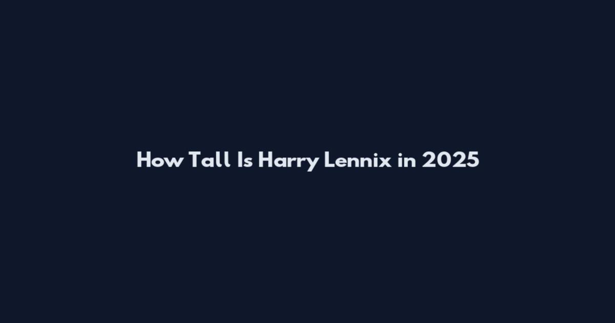 How Tall Is Harry Lennix in 2025