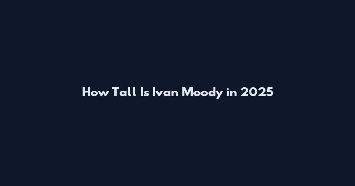 How Tall Is Ivan Moody in 2025