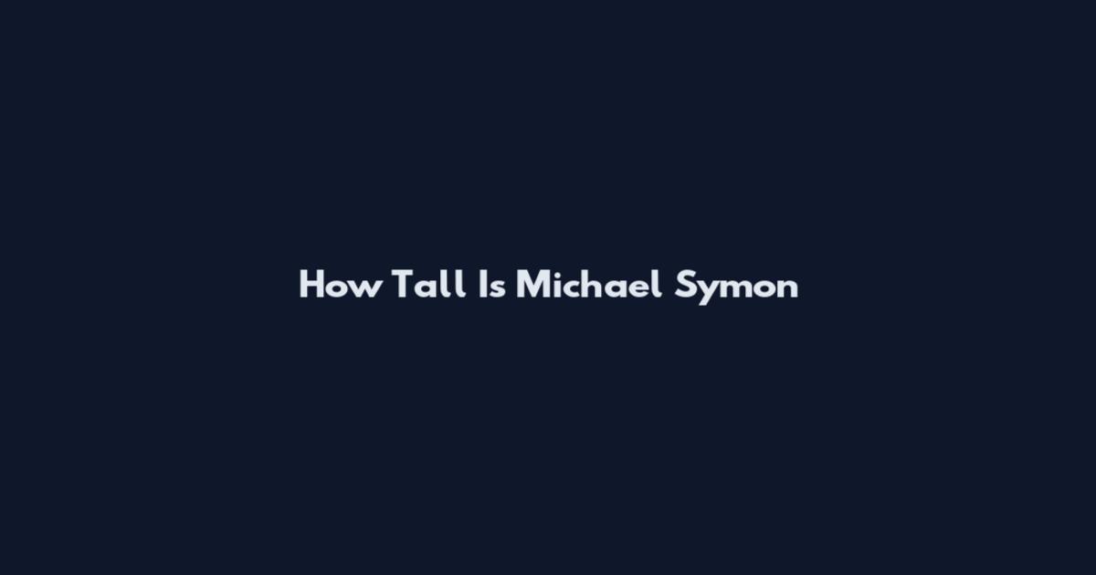How Tall Is Michael Symon