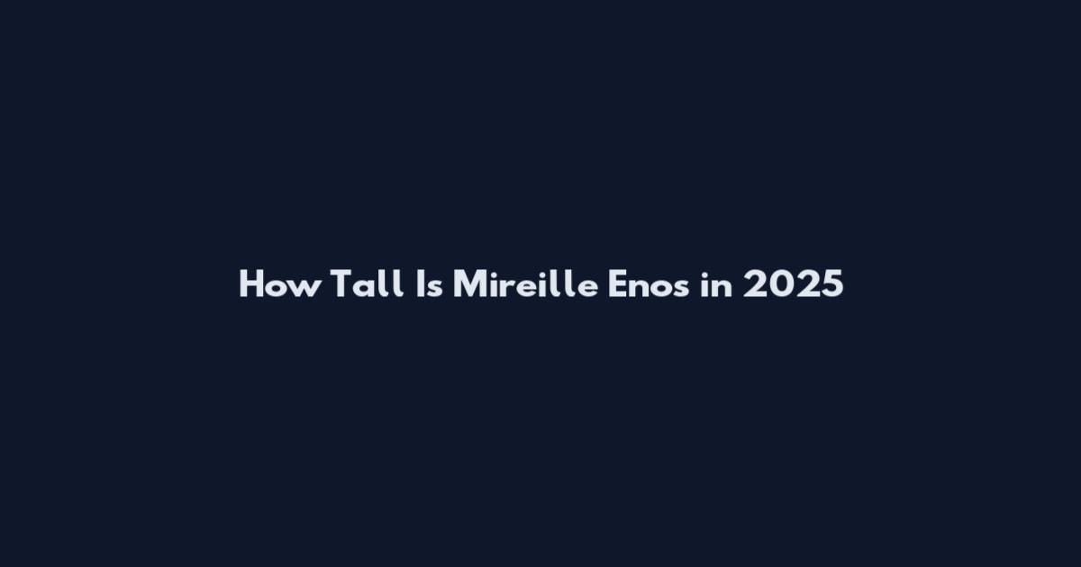 How Tall Is Mireille Enos in 2025