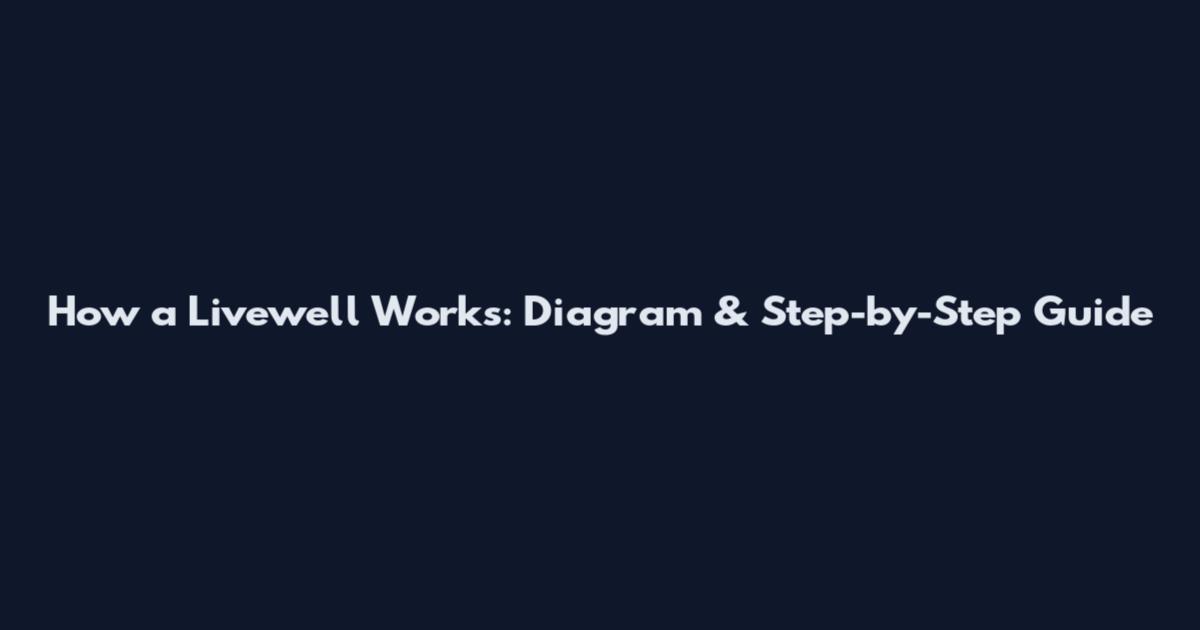 How a Livewell Works: Diagram & Step-by-Step Guide