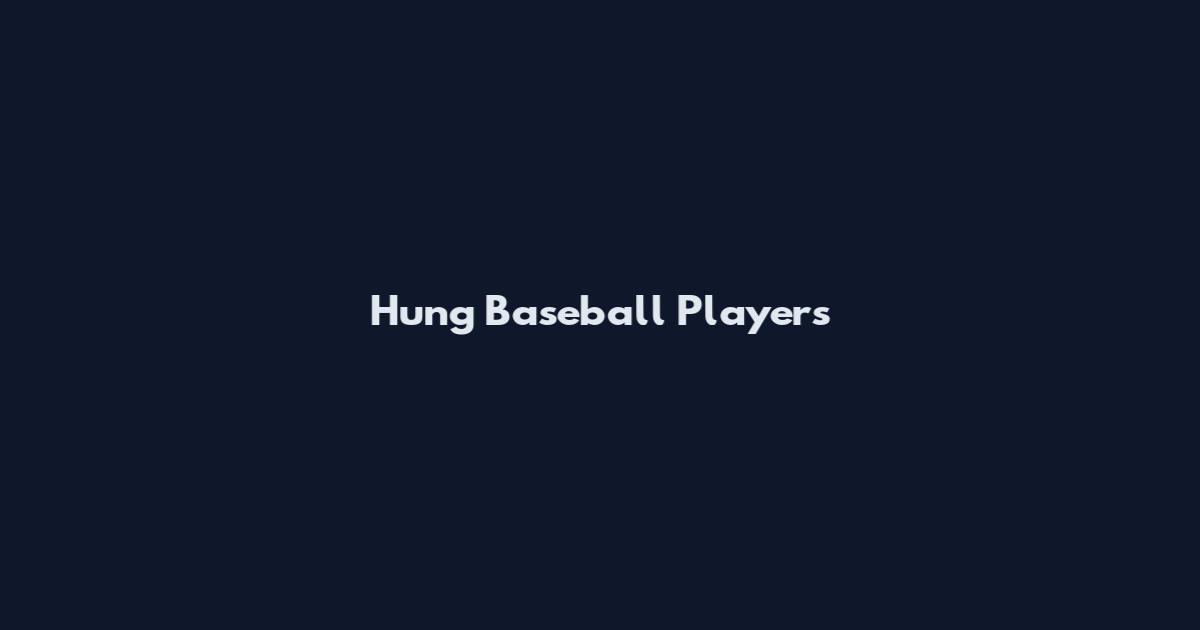 Hung Baseball Players