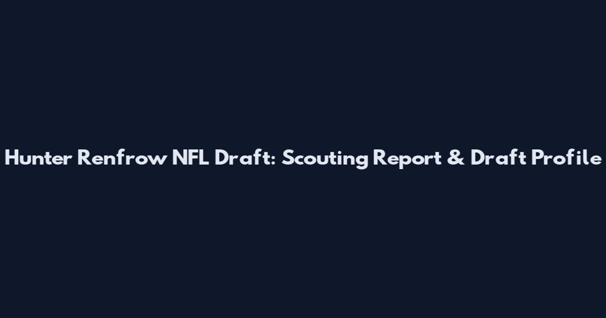 Hunter Renfrow NFL Draft: Scouting Report & Draft Profile