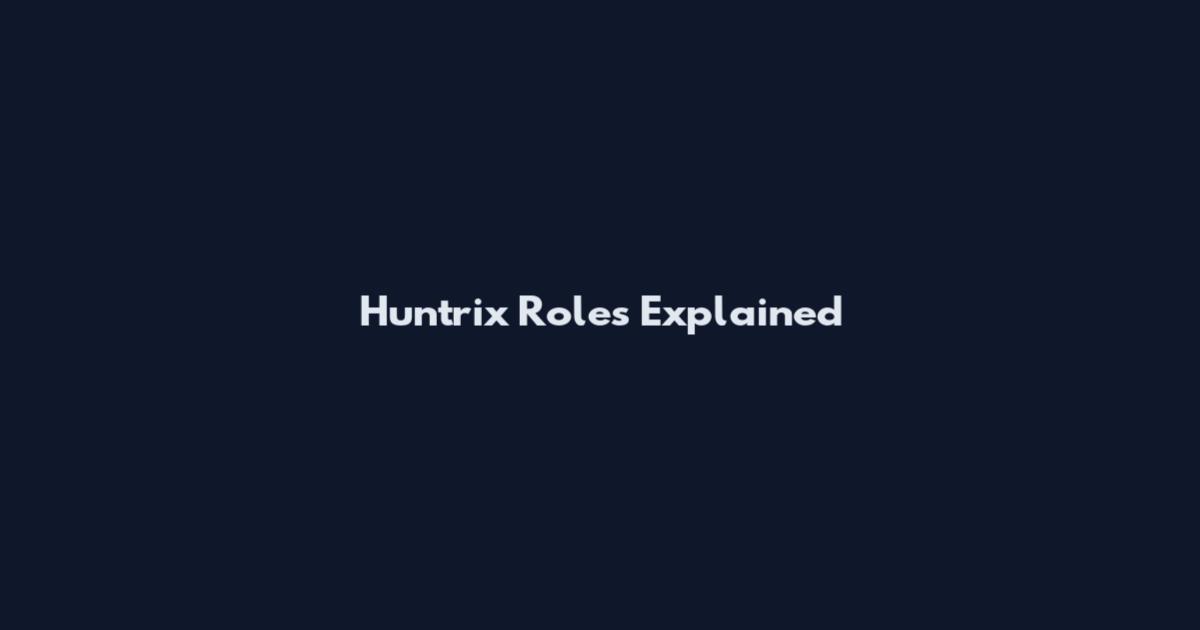 Huntrix Roles Explained