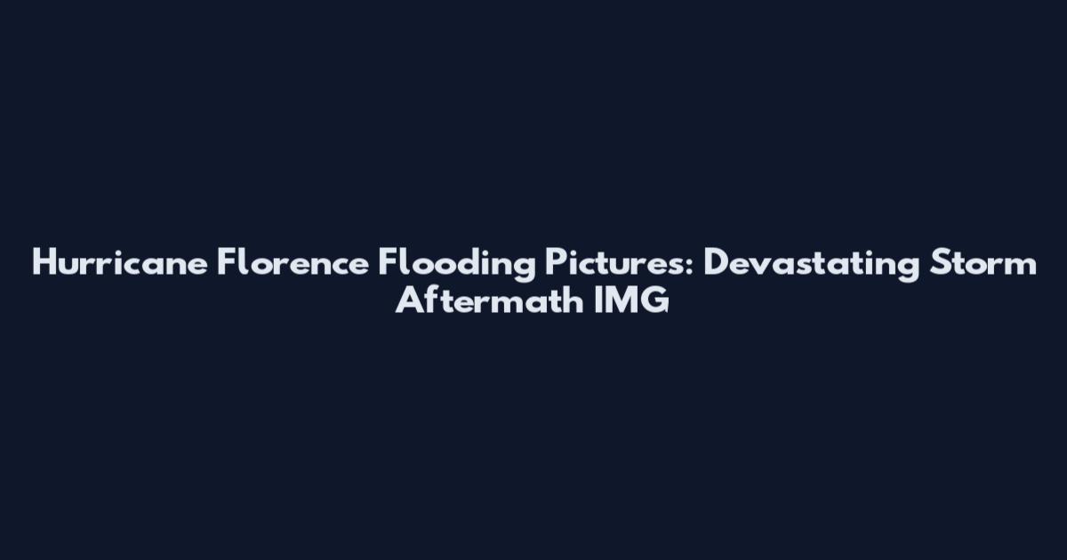 Hurricane Florence Flooding Pictures: Devastating Storm Aftermath_IMG