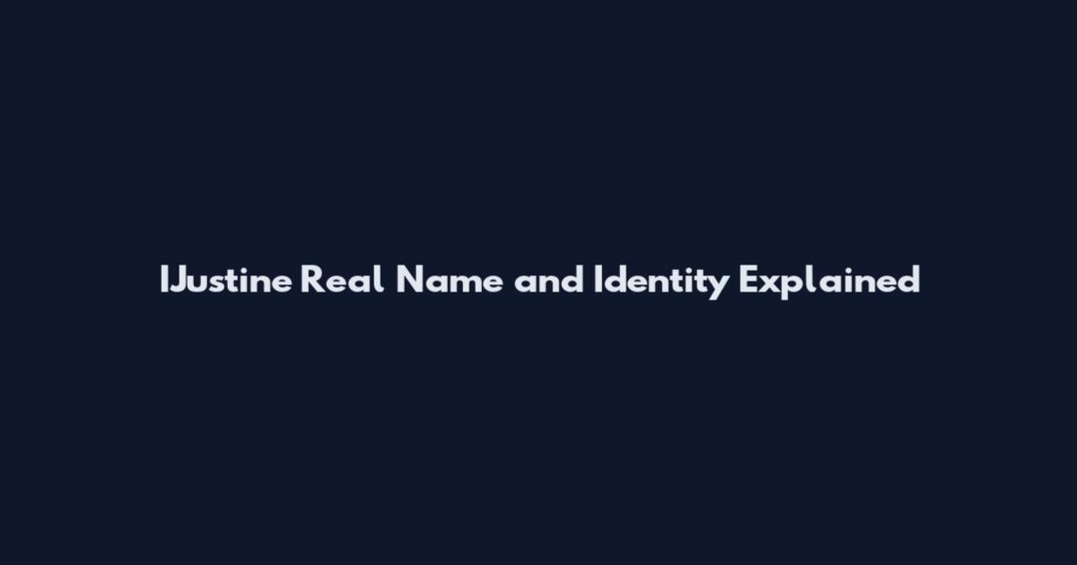 IJustine Real Name and Identity Explained