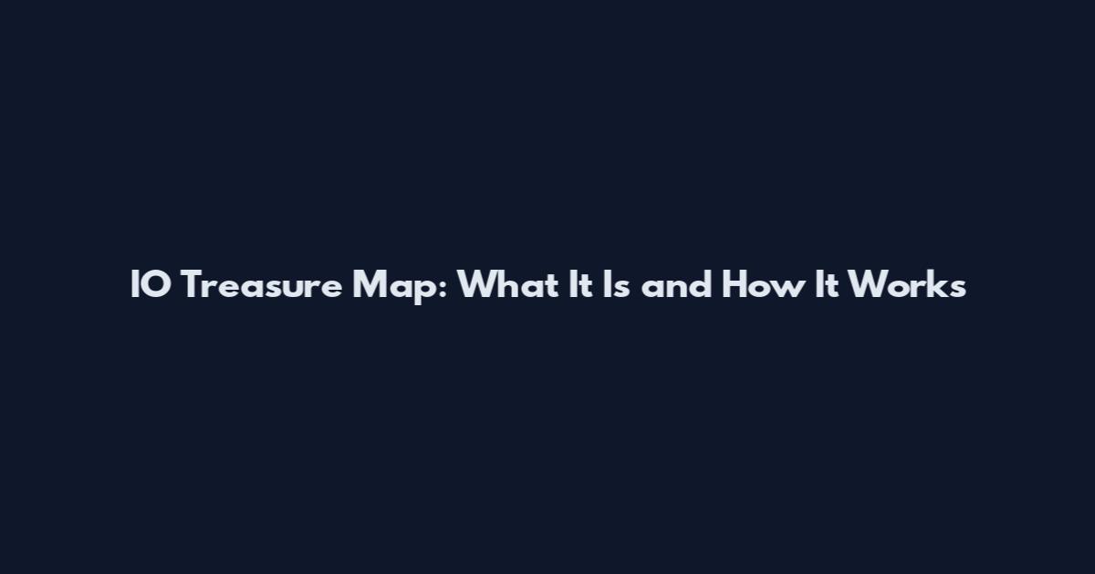 IO Treasure Map: What It Is and How It Works