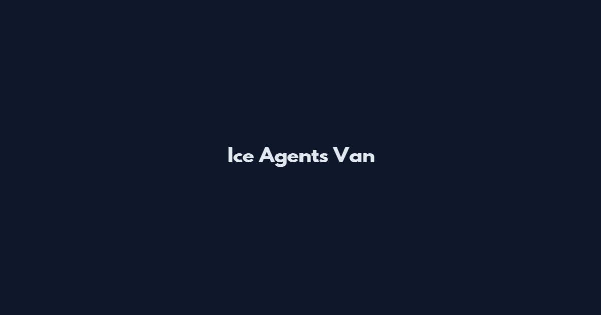 Ice Agents Van