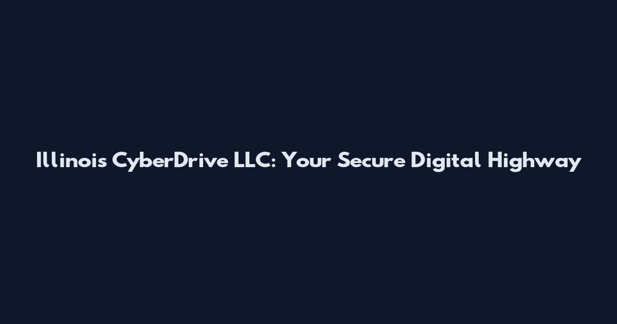 Illinois CyberDrive LLC: Your Secure Digital Highway