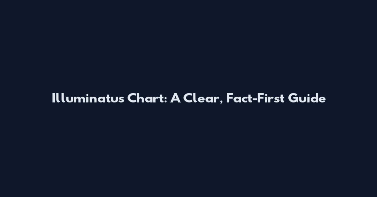 Illuminatus Chart: A Clear, Fact-First Guide