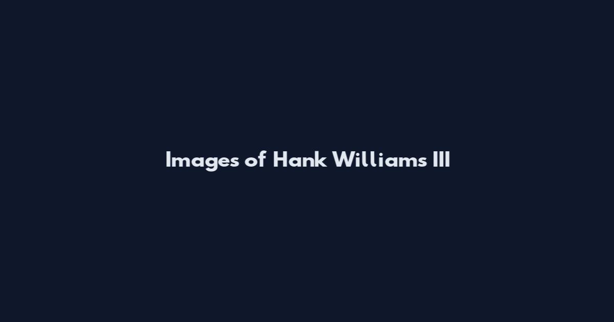 Images of Hank Williams III