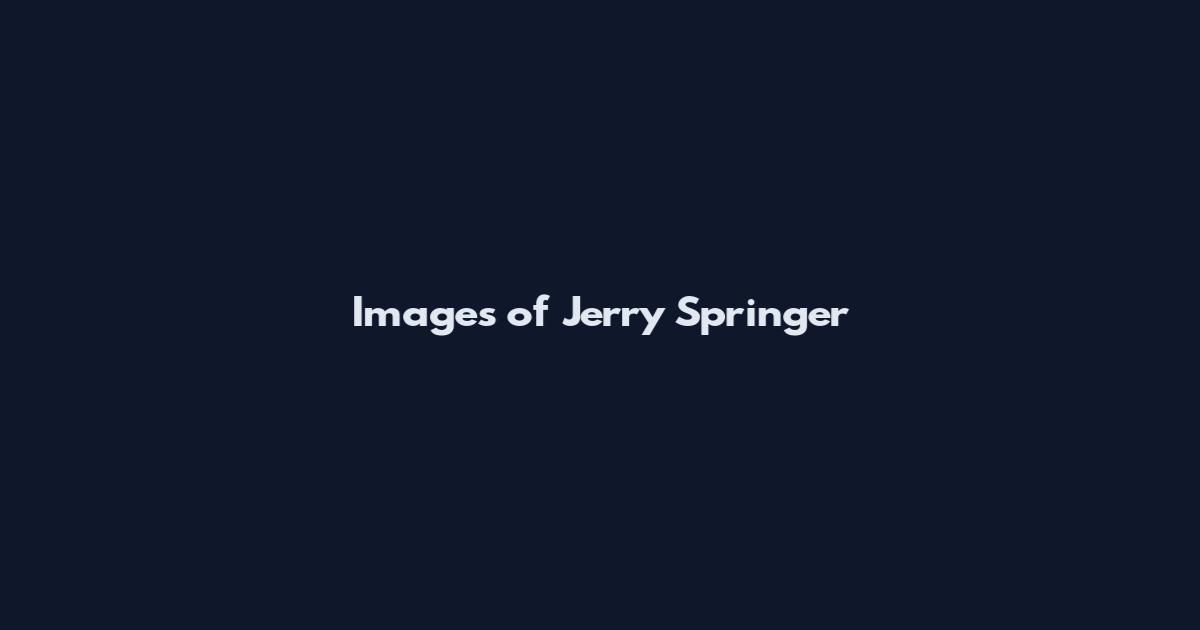 Images of Jerry Springer