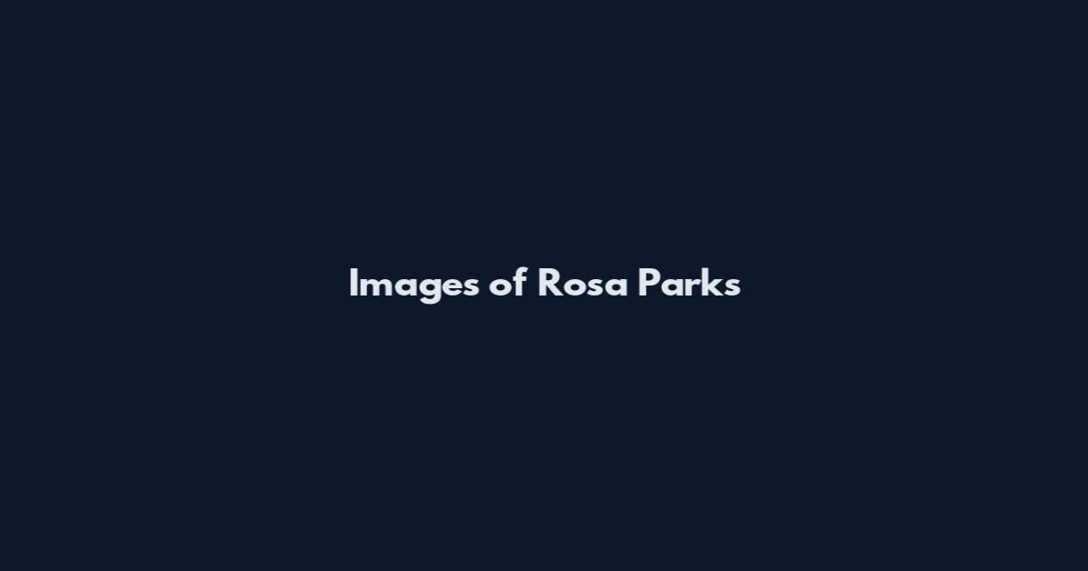 Images of Rosa Parks