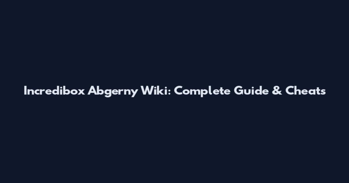 Incredibox Abgerny Wiki: Complete Guide & Cheats