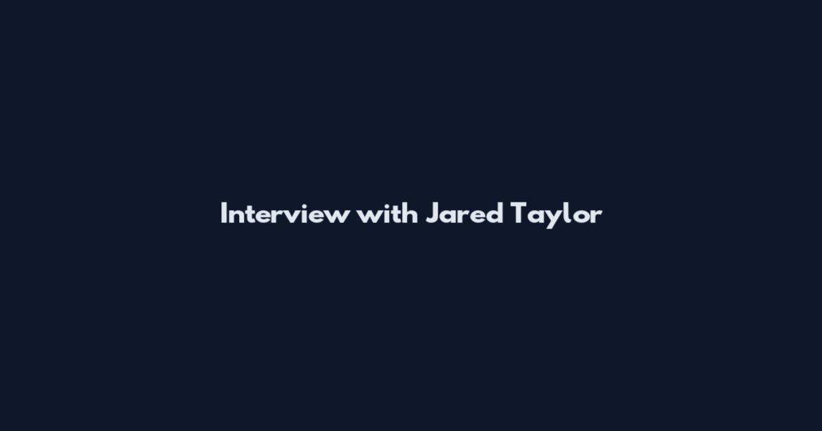 Interview with Jared Taylor