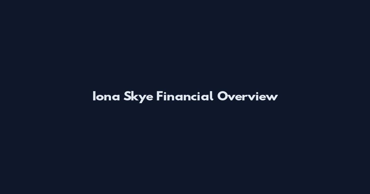 Iona Skye Financial Overview