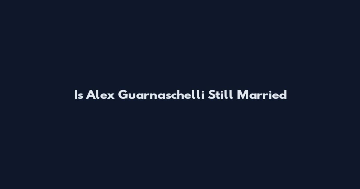 Is Alex Guarnaschelli Still Married
