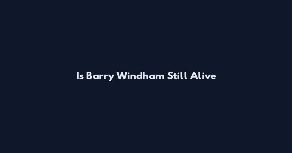 Is Barry Windham Still Alive