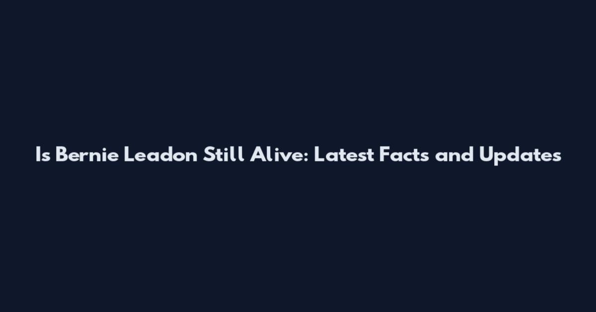 Is Bernie Leadon Still Alive: Latest Facts and Updates