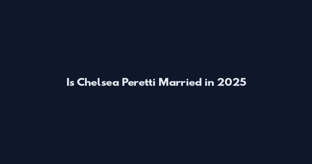 Is Chelsea Peretti Married in 2025