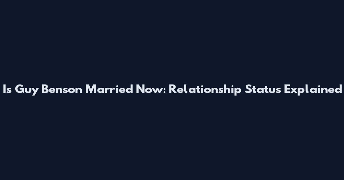 Is Guy Benson Married Now: Relationship Status Explained