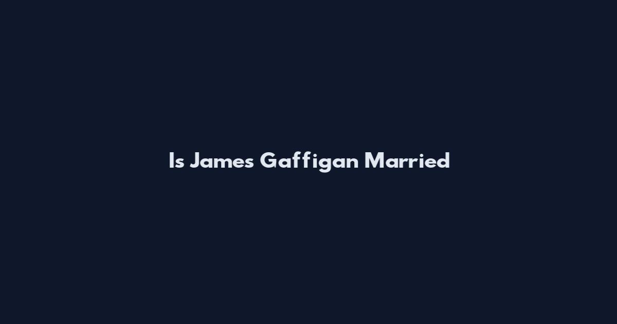 Is James Gaffigan Married