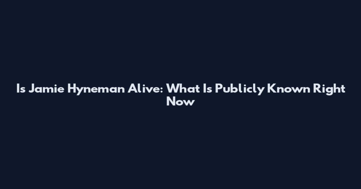 Is Jamie Hyneman Alive: What Is Publicly Known Right Now