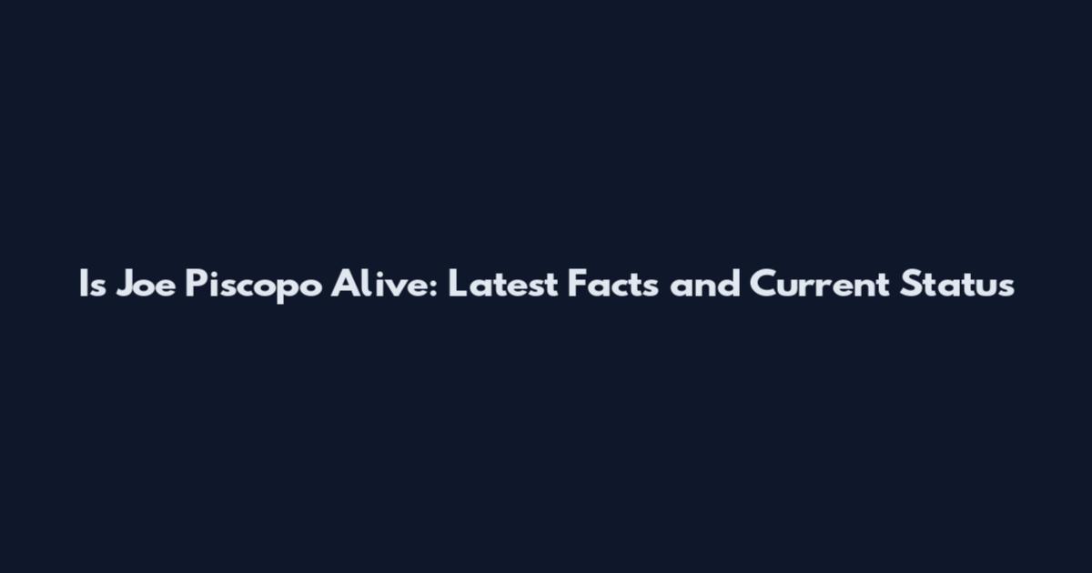 Is Joe Piscopo Alive: Latest Facts and Current Status