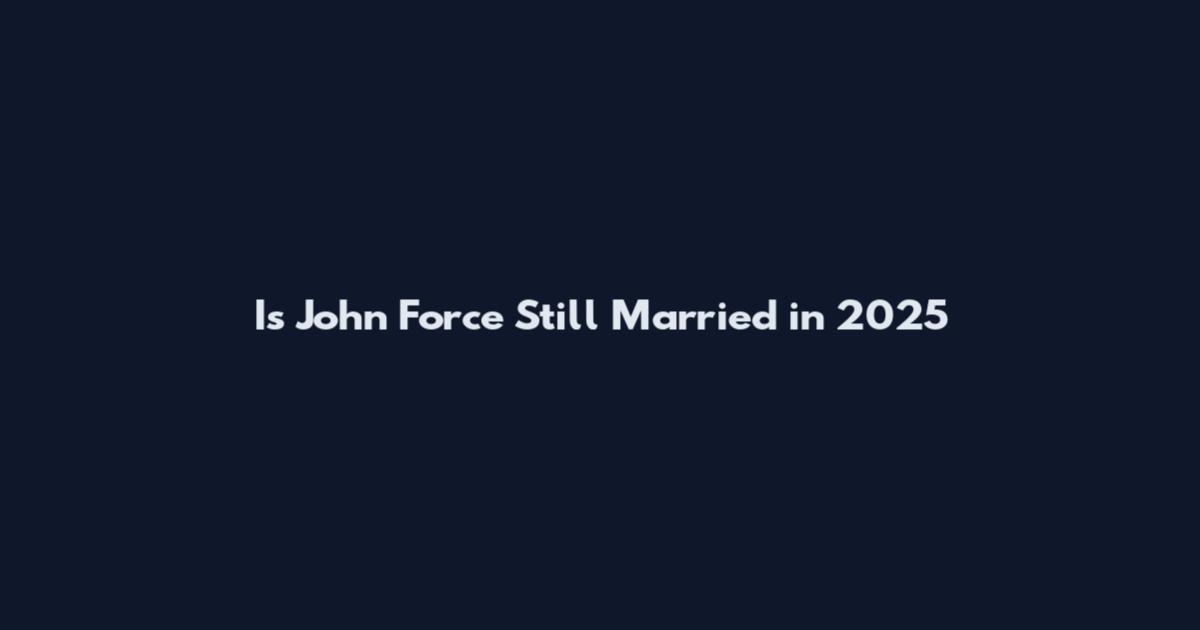 Is John Force Still Married in 2025