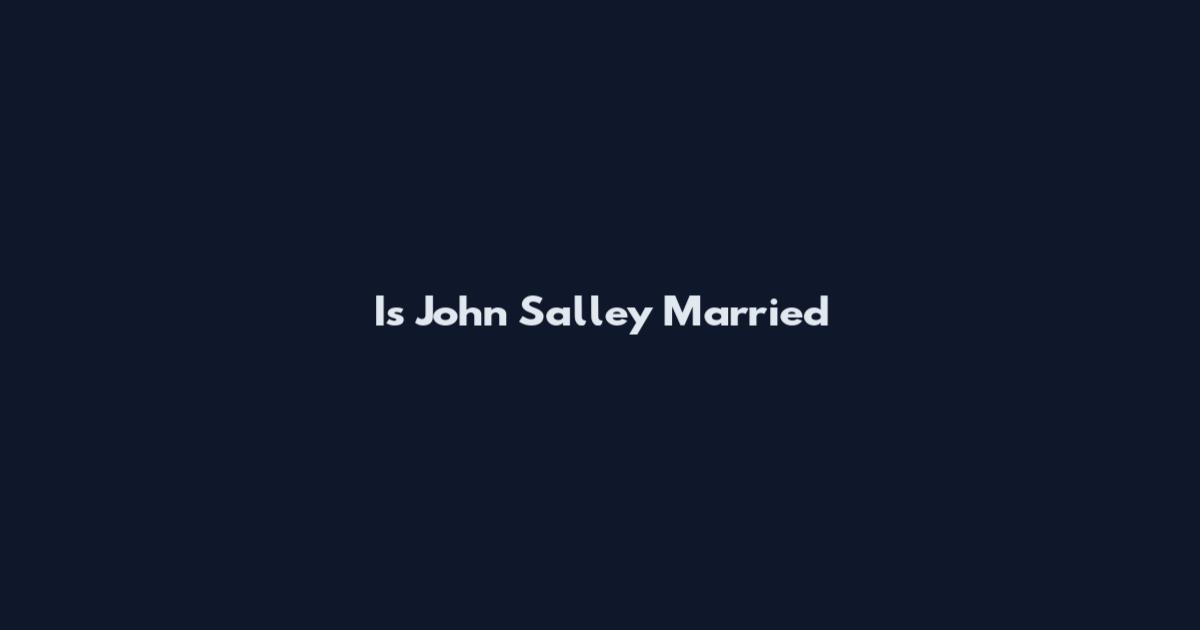 Is John Salley Married
