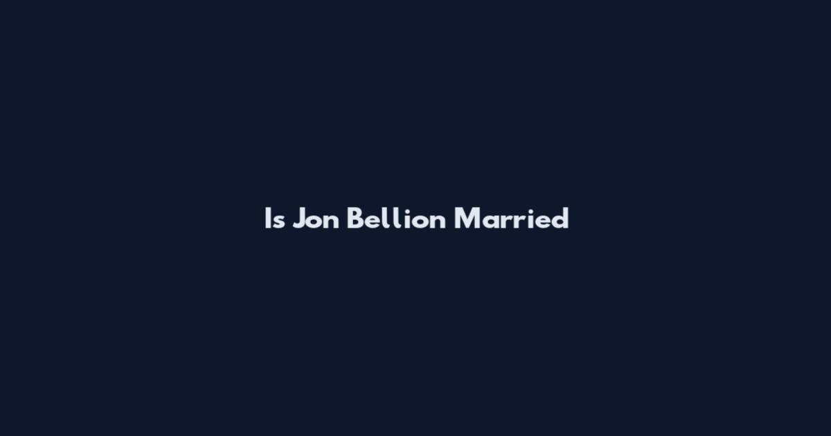 Is Jon Bellion Married