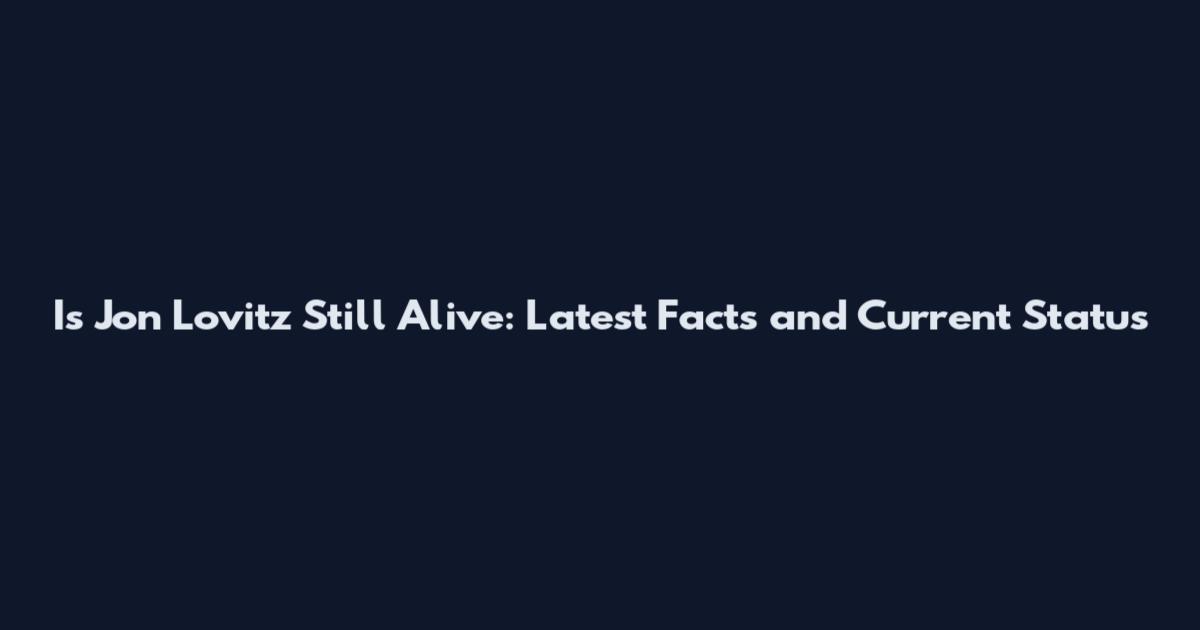 Is Jon Lovitz Still Alive: Latest Facts and Current Status